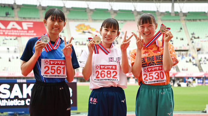 【第107回日本選手権】U20女子走幅跳　表彰式