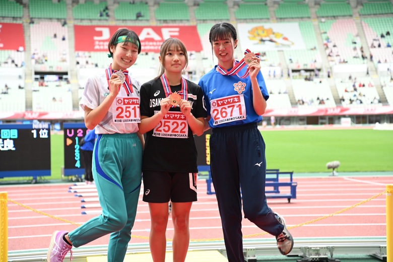 【第107回日本選手権】U20女子400mH　表彰式