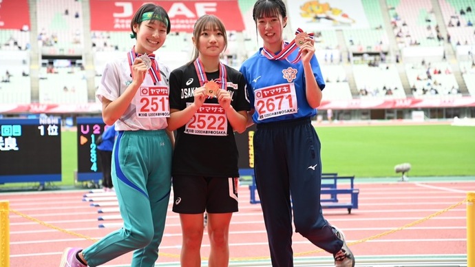 【第107回日本選手権】U20女子400mH　表彰式