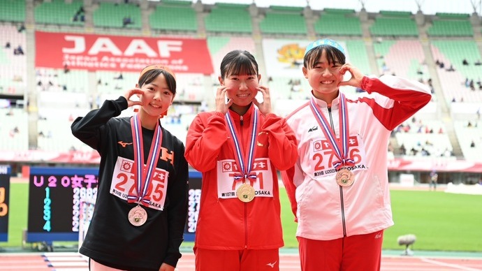 【第107回日本選手権】U20女子800m　表彰式