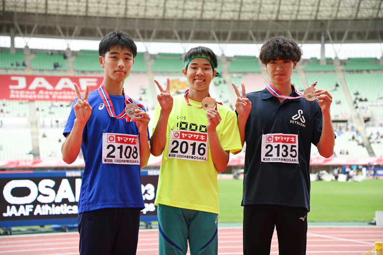 【第107回日本選手権】U20男子110mJH(99.1cm)　表彰式