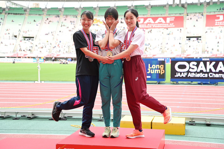 【第107回日本選手権】U20女子200m　表彰式