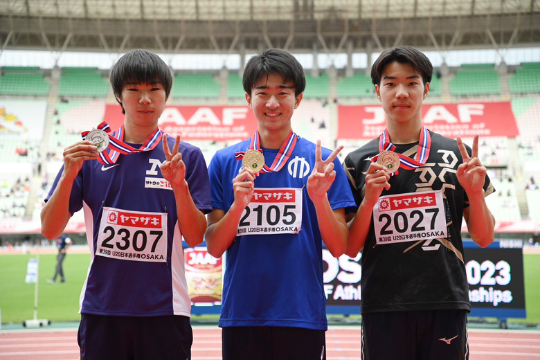【第107回日本選手権】U20男子400m　表彰式
