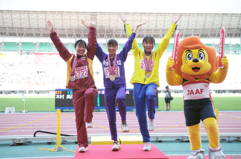 【第107回日本選手権】U20女子3000m　表彰式
