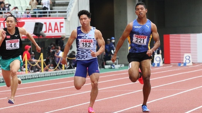 【第107回日本選手権】男子100m 準決勝2組　注目の2人が決勝へ