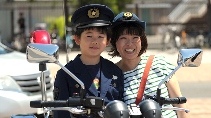 【第107回日本選手権】「はたらく車の展示・防災体験」では試乗しての記念撮影もできます