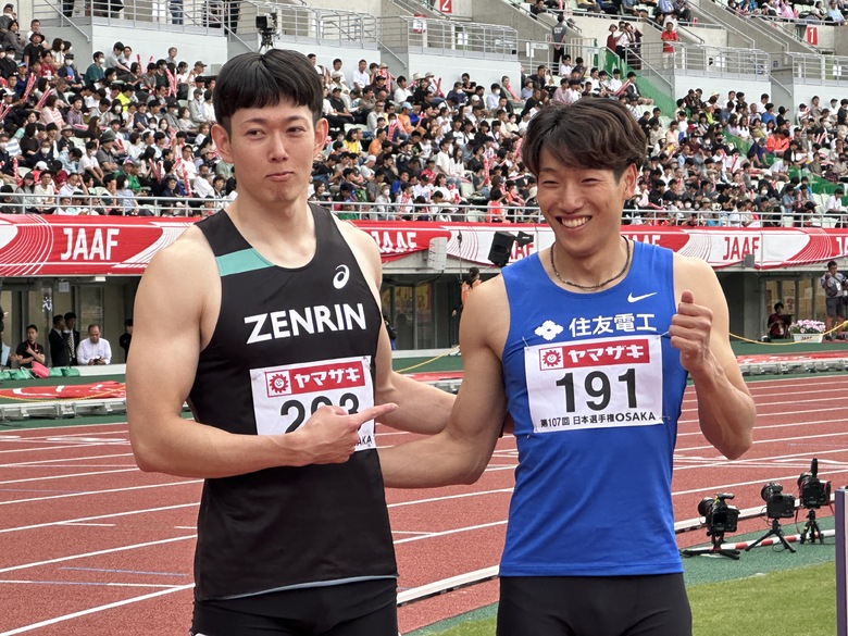 【第107回日本選手権】男子110mH　優勝の泉谷駿介、2着の高山峻野がブダペスト世界陸上の日本代表に内定！