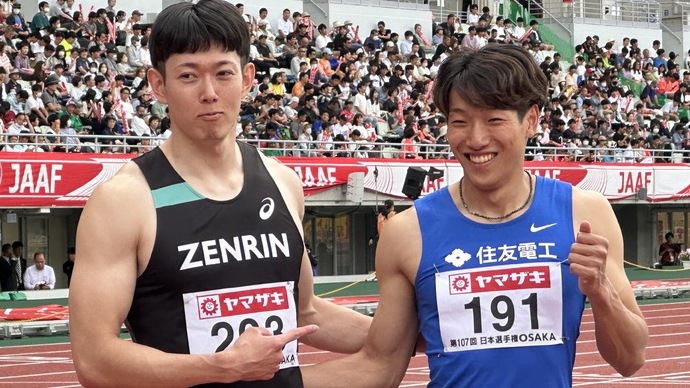 【第107回日本選手権】男子110mH　優勝の泉谷駿介、2着の高山峻野がブダペスト世界陸上の日本代表に内定！