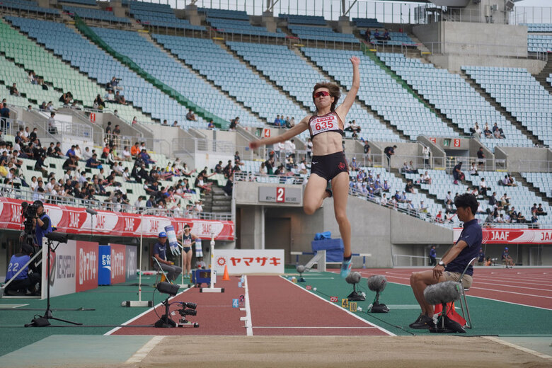 【第107回日本選手権】女子走幅跳　大会3連覇を果たした秦澄美鈴の跳躍