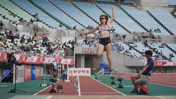 【第107回日本選手権】女子走幅跳　大会3連覇を果たした秦澄美鈴の跳躍