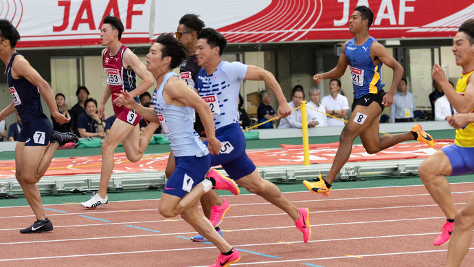 【第107回日本選手権】男子100m　坂井隆一郎が初優勝