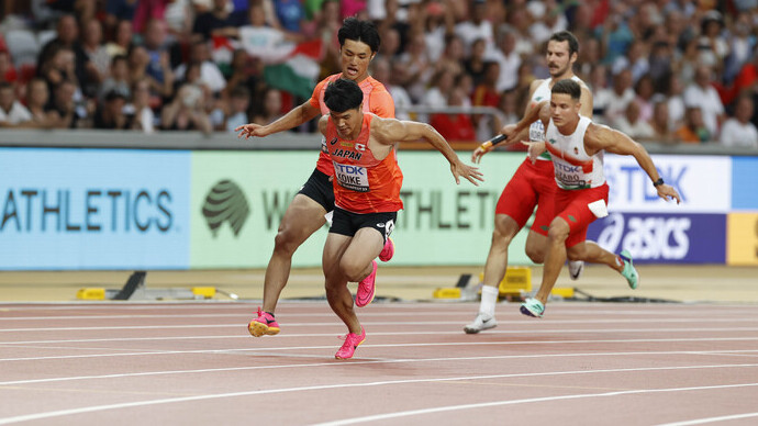 【ブダペスト世界選手権】日本／男子4x100mリレー予選