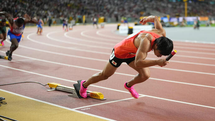 【ブダペスト世界選手権】日本／男子4x100mリレー決勝