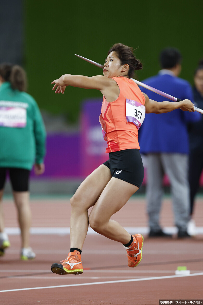 【杭州アジア大会】斉藤真理菜（スズキ）／女子やり投決勝