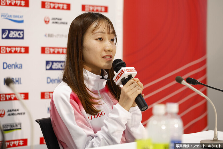 【日本選手権10000m】前日会見　五島莉乃（資生堂）