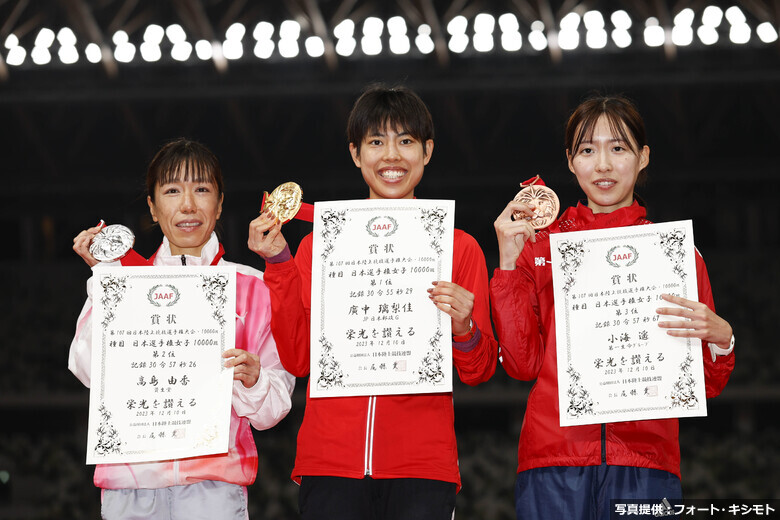 【日本選手権10000m】女子10000m　表彰式