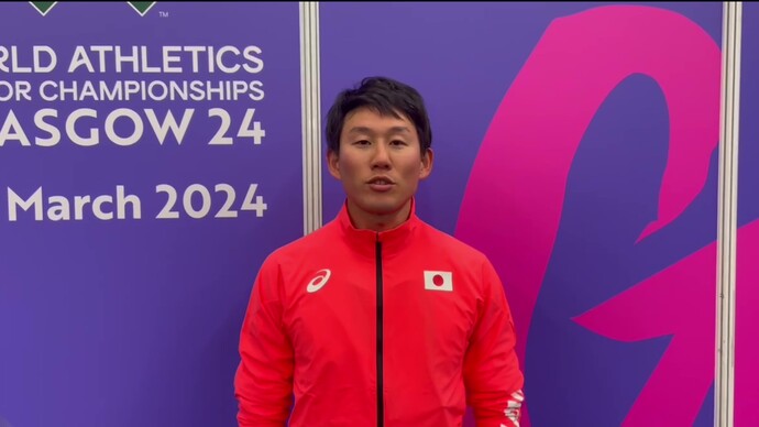 【世界室内陸上】男子60m 準決勝進出 東田旺洋 コメント:初の日本代表で収穫あるレース