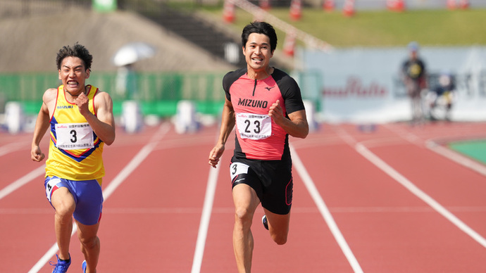 【GPシリーズ2024・出雲陸上】飯塚翔太（ミズノ）が男子100mで優勝