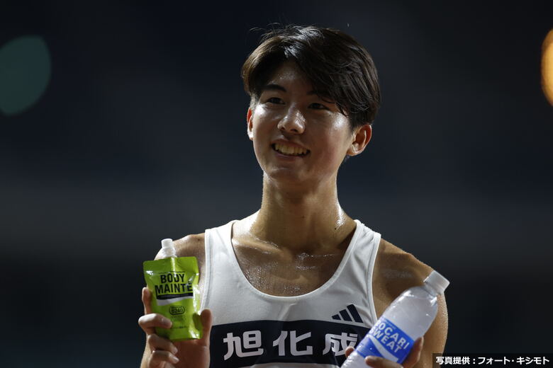 【日本選手権10000m】男子10000m 1位　葛西潤（旭化成）フィニッシュ後