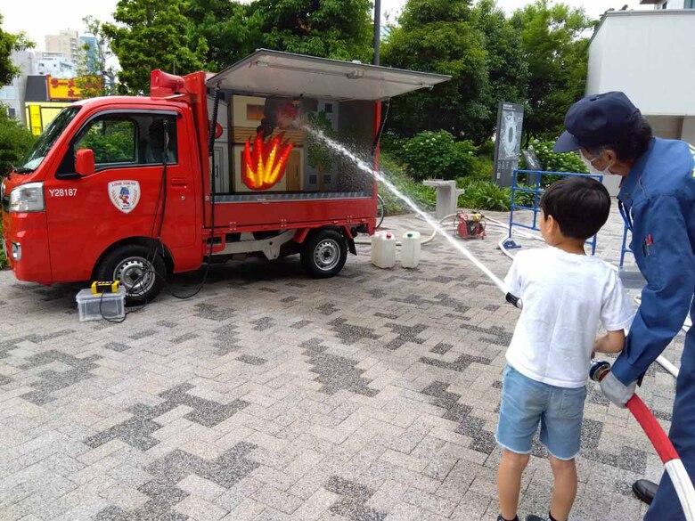 【セイコーGGP】体験型ブースで大会をもっと楽しもう!まちかど消防車 放水体験を実施中!