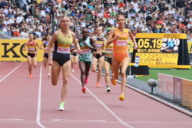【セイコーGGP】女子1500m:サラ・ブリングス(オーストラリア)が制す