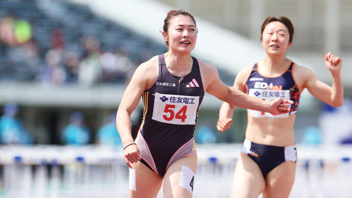 【GPシリーズ2024・布勢スプリント】福部真子（日本建設工業）が女子100mハードルで優勝
