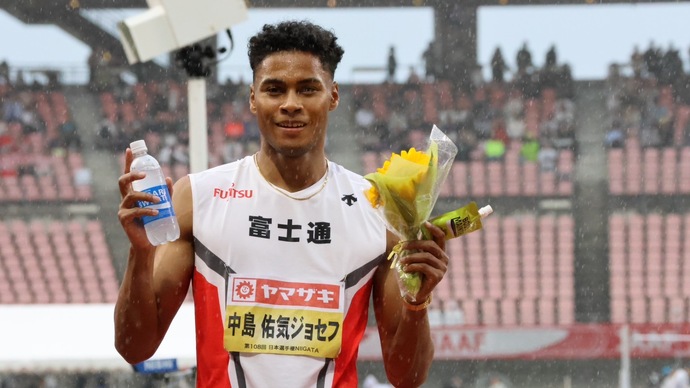 【第108回日本選手権】男子400m　優勝　中島佑気ジョセフ（富士通・東　京）コメント