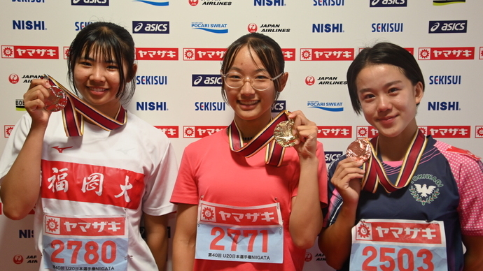 【第40回U20日本選手権】U20女子200m　表彰式