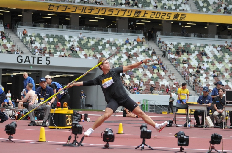 【セイコーGGP】男子 やり投:マークアンソニー ミニチェロ(アメリカ)が82m36で優勝