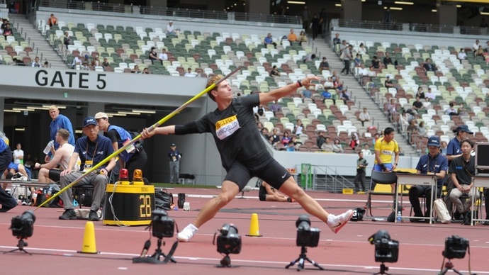 【セイコーGGP】男子 やり投：マークアンソニー ミニチェロ(アメリカ)が82m36で優勝