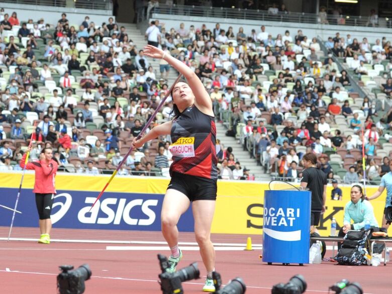 【セイコーGGP】女子 やり投:北口榛花が期待に応えて連覇を達成!