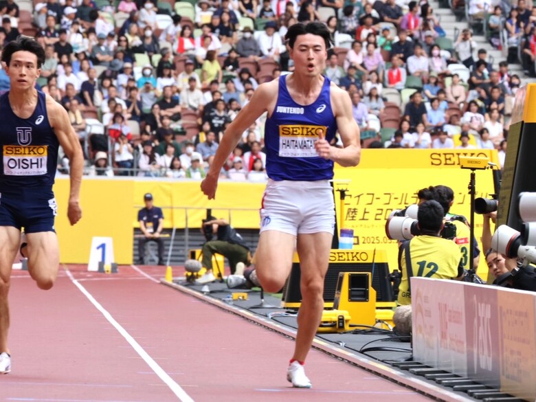 【セイコーGGP】男子 100m チャレンジレース Heat 2:灰玉平侑吾(順天堂大)が1着でFinalに進出!