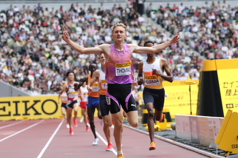【セイコーGGP】男子 3000m:ジュード トーマス(オーストラリア)が大会記録を更新して優勝