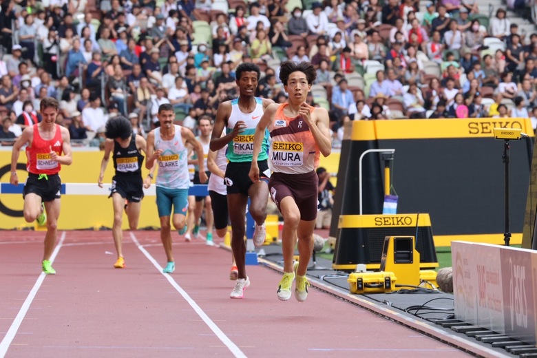 【セイコーGGP】男子 3000m障害物:三浦 龍司(SUBARU)が8:18.96で優勝