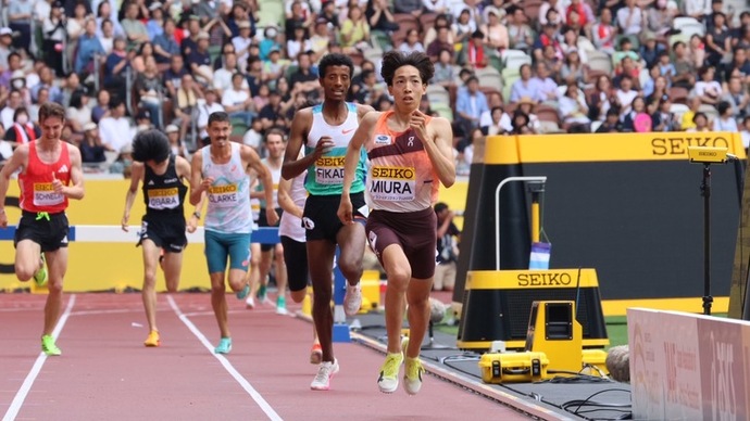 【セイコーGGP】男子 3000m障害物：三浦 龍司（SUBARU）が8:18.96で優勝