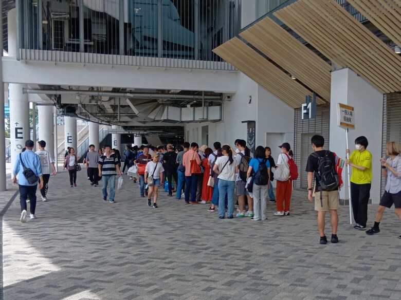【セイコーGGP】まもなく開門。待機列が伸びてきました