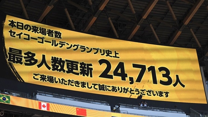 【セイコーGGP】来場者数の最多人数を更新！