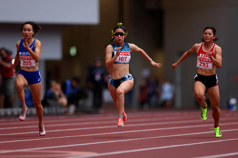 【第109回日本選手権】女子100m 準決勝2組
