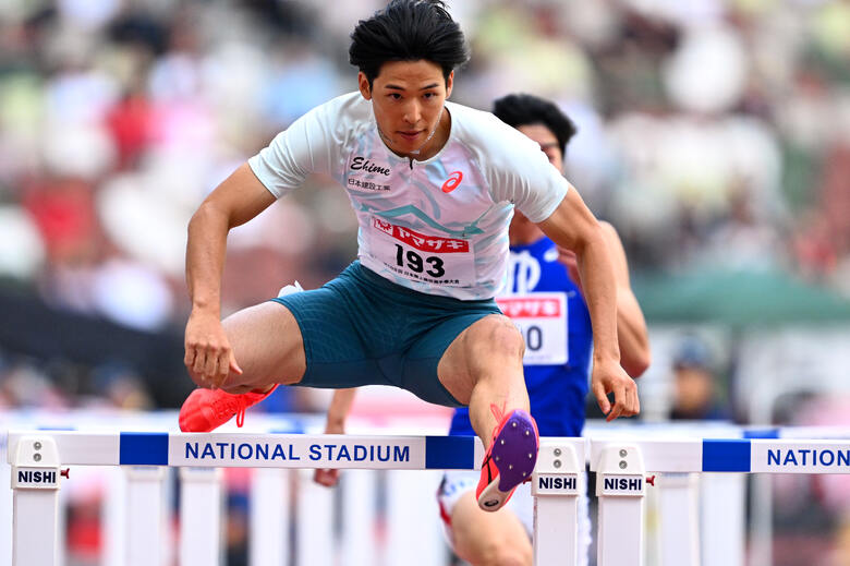 【第109回日本選手権】男子110mハードル 予選2組
