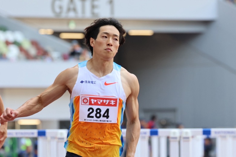 【第109回日本選手権】男子110mハードル 予選3組