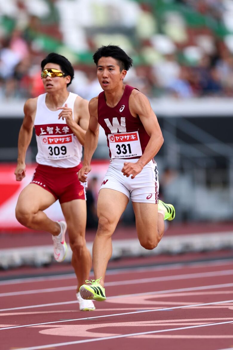【第109回日本選手権】男子100m 予選2組