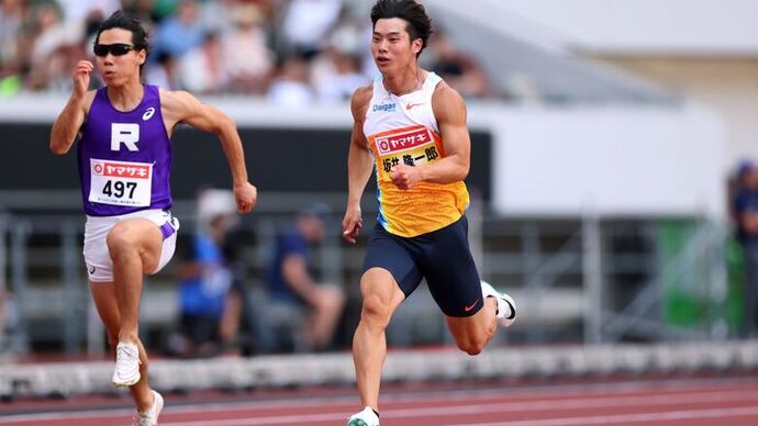 【第109回日本選手権】男子100m　予選3組