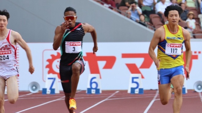 【第109回日本選手権】男子100m　予選5組