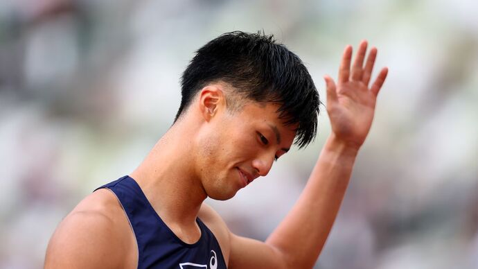【第109回日本選手権】男子100m　予選6組