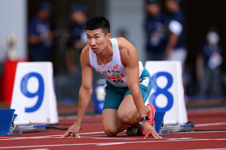 【第109回日本選手権】男子100m 予選7組