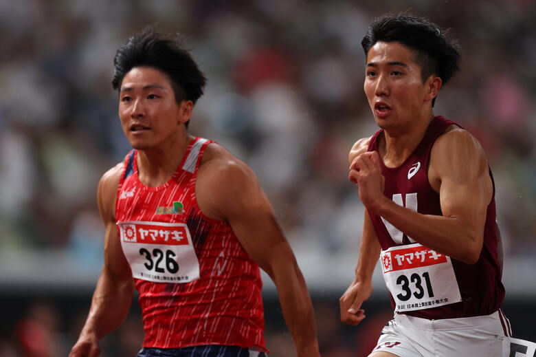 【第109回日本選手権】男子100m 準決勝2組