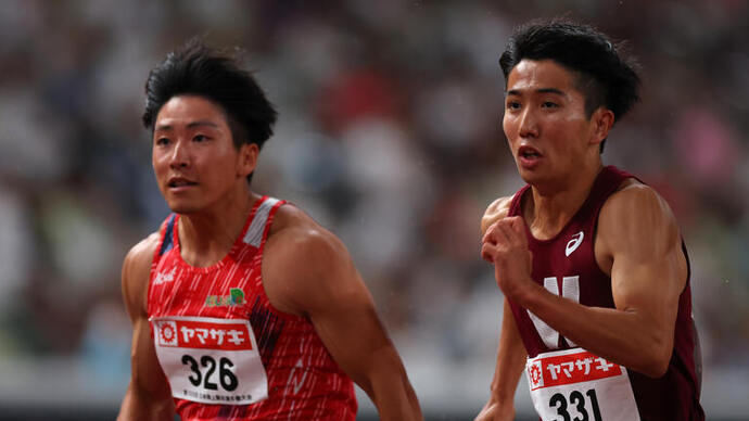 【第109回日本選手権】男子100m　準決勝2組