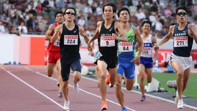 【第109回日本選手権】男子800m　予選2組