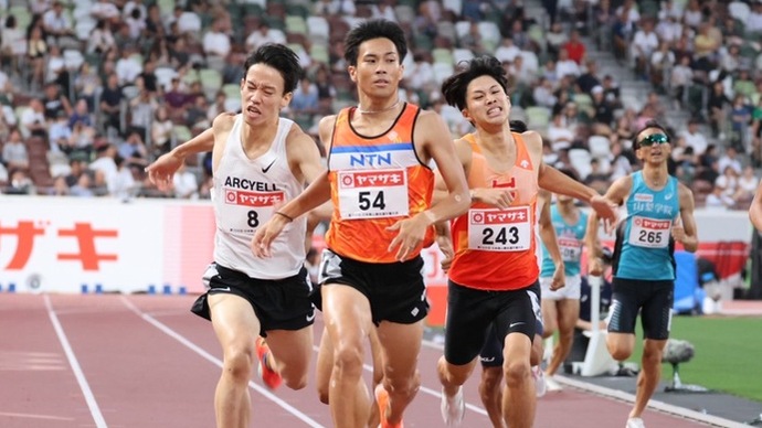 【第109回日本選手権】男子800m　予選3組