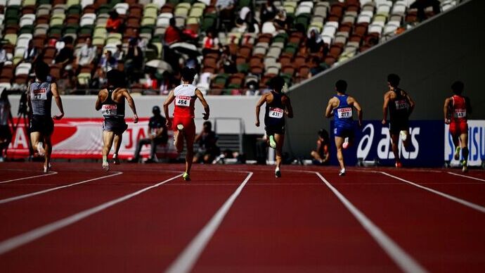 【第109回日本選手権】男子400m　予選2組
